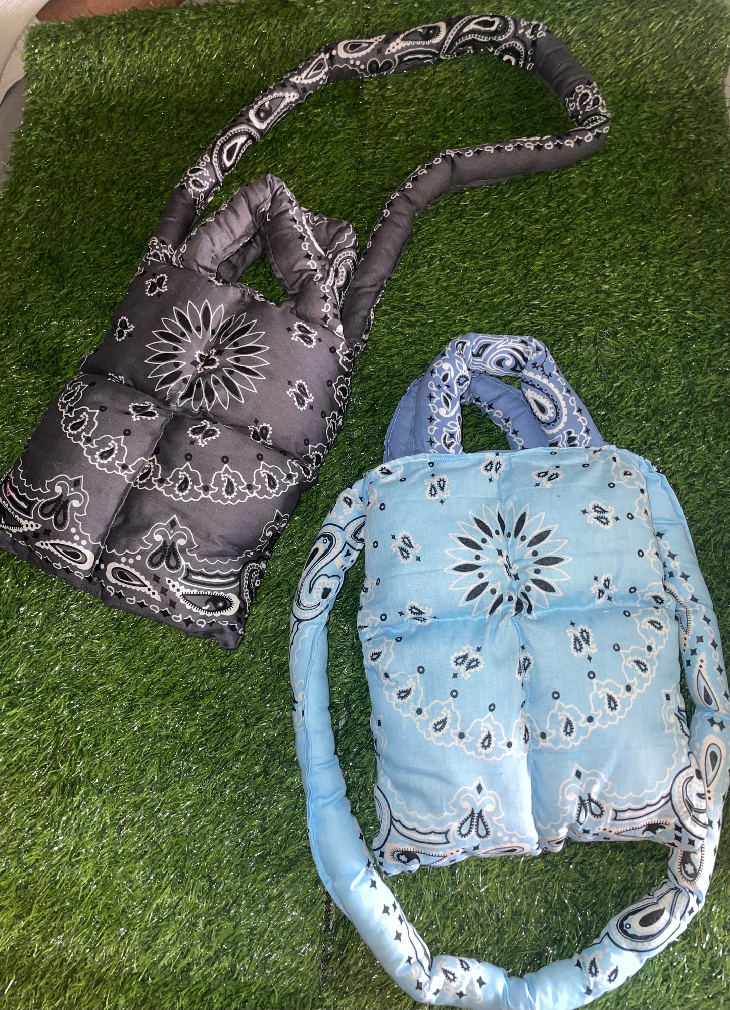 Reversible Puffer Mini Totes