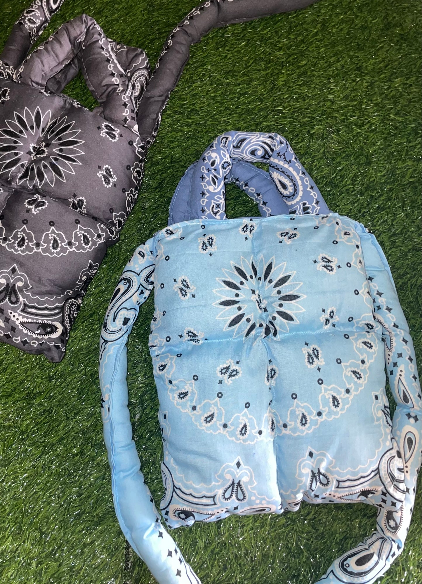 Reversible Puffer Mini Totes