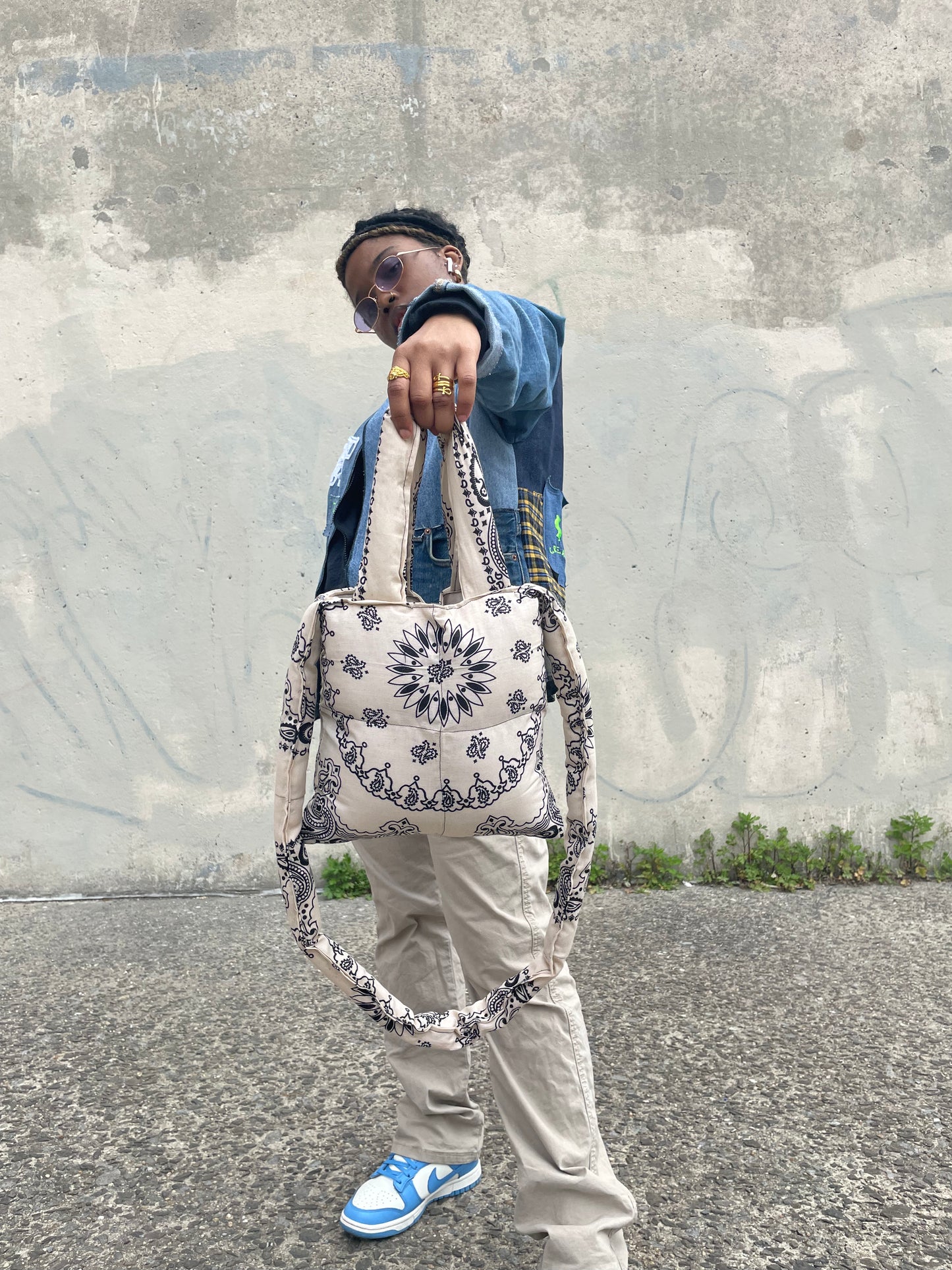 Reversible Puffer Mini Totes
